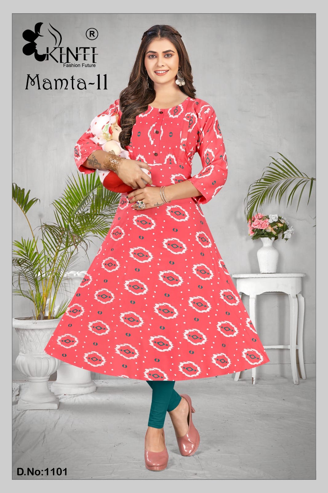 Mamta 11 By Kinti 1101-1108 Printed Kurtis Catalog